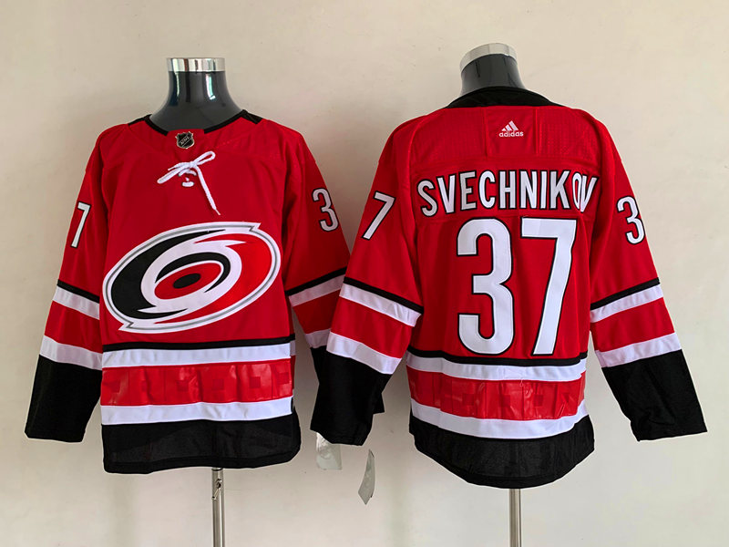 Men's Carolina Hurricanes Andrei Svechnikov #37 Red Jersey
